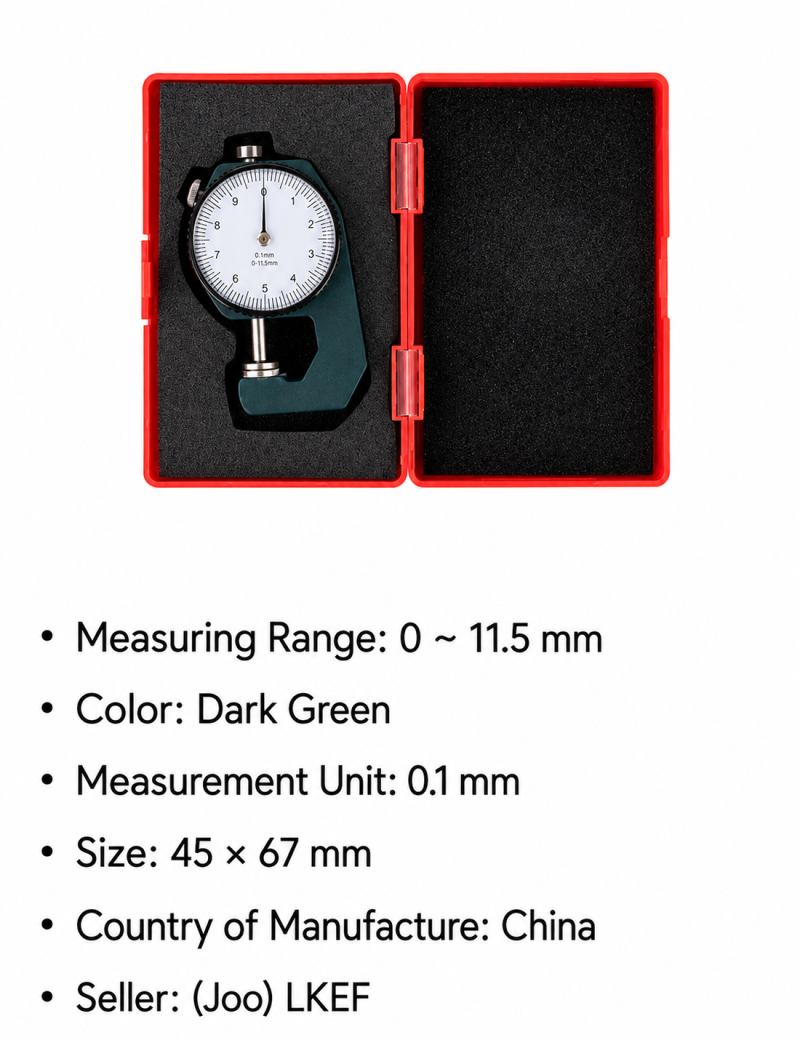 Mini Thickness Gauge - Dark Green