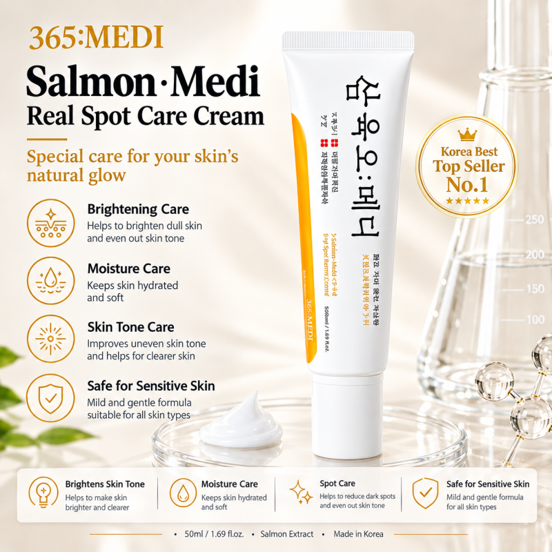 16210 (1) 365 Medi Whitening and Dark Spot Improvement Cream 50ml 1.6 oz 1 unit Made in korea k beauty