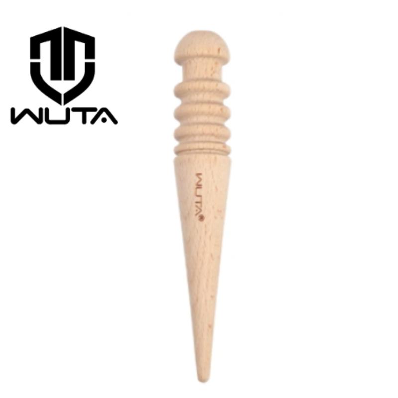 WUTA Leather Burnisher Wood Slicker Rounded Edge Burnishing Tool Smooth Leather Craft Tools
