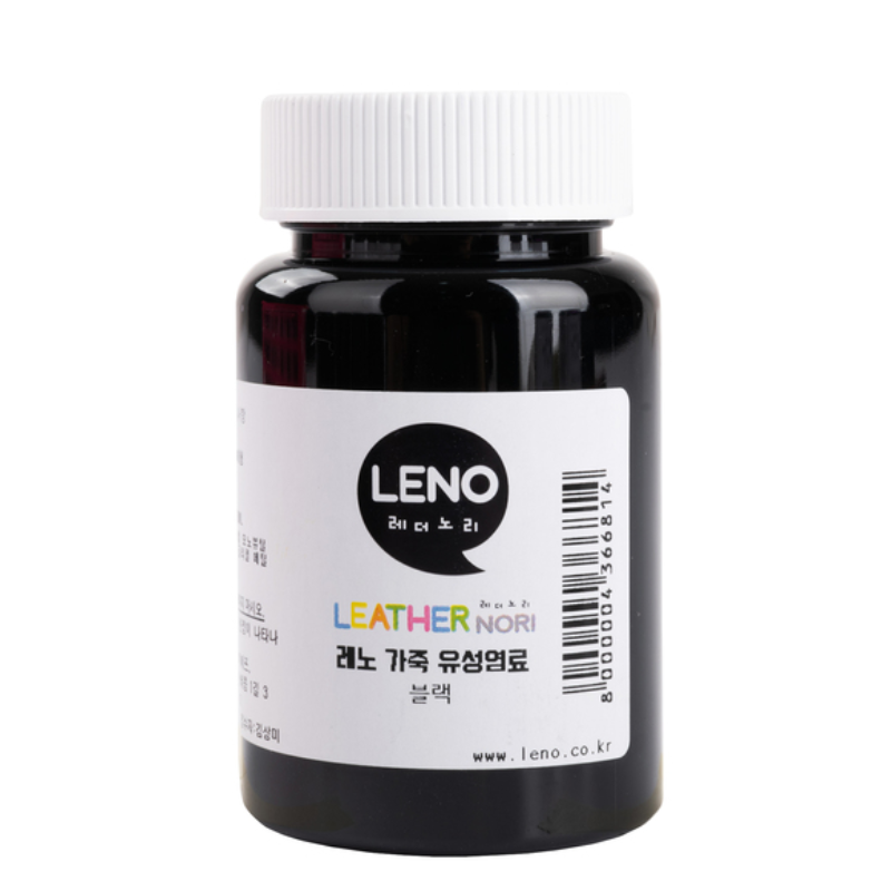 Leno leather finishing Leathercraft Dye Black 100ML Made in korea