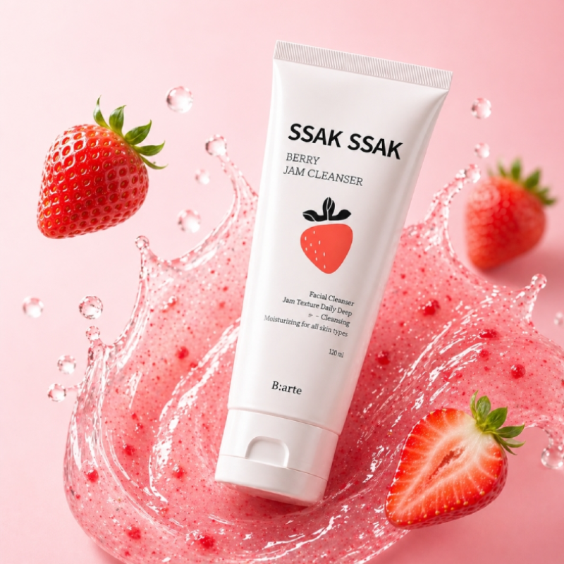 Viarthe Ssakssak Berry Jam Cleanser deep cleansing mildly acidic pore blackhead sebum dead skin cells low-irritation cleanser 120ml